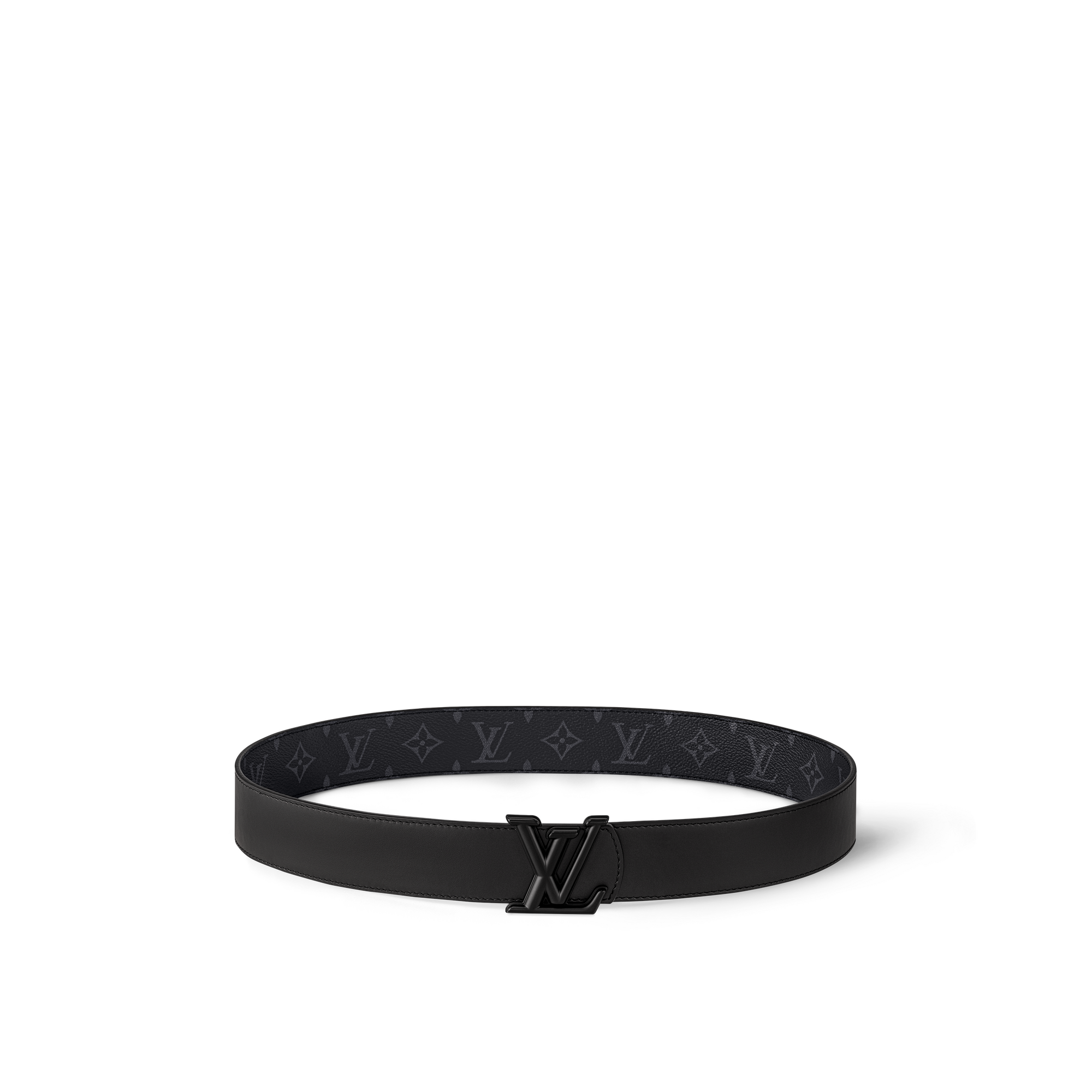 LOUIS VUITTON エピブラックベルト Louis Vuitton LV Initiales Belt Electric Epi Leather Wide